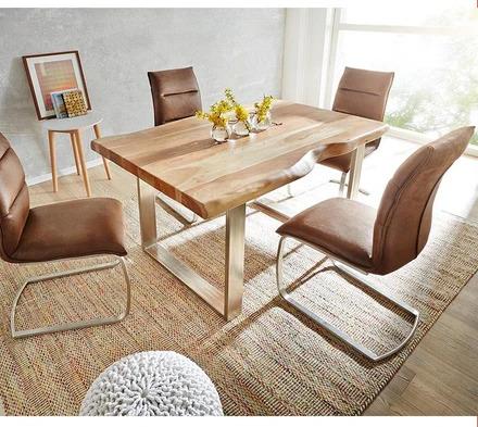 WAREHOUSE SALE AUSTIN Brand New Loft Design Modern Solid Wood Slab Dining Table  1.2 to 2.6 m