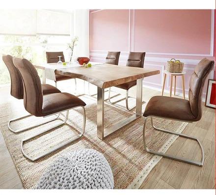 WAREHOUSE SALE AUSTIN Brand New Loft Design Modern Solid Wood Slab Dining Table  1.2 to 2.6 m