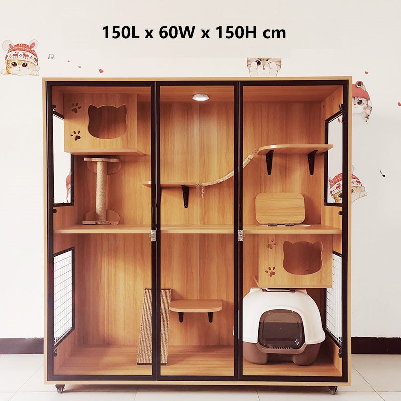 Solid Wood Cat Cage Cat House Cat Cabinet Cat House Custom