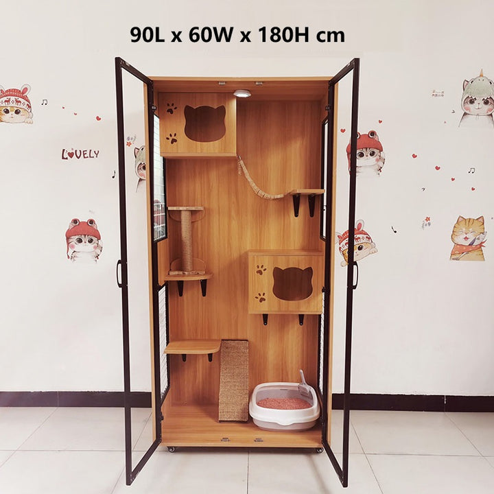 Solid Wood Cat Cage Cat House Cat Cabinet Cat House Custom