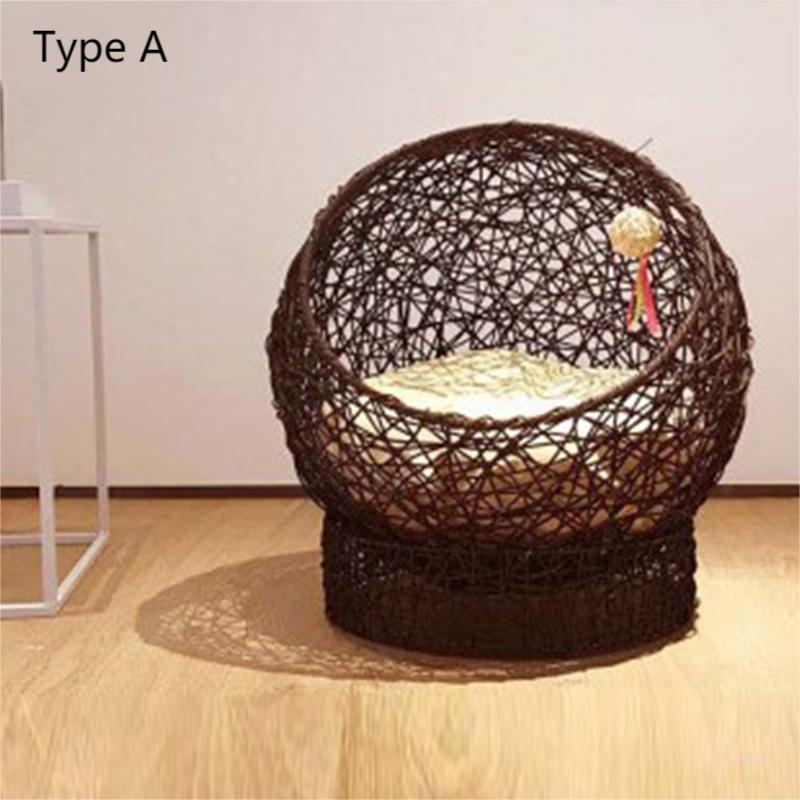 Rattan Cat bed cat litter Cat sofa cat/dog house Pet litter cat villa