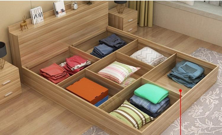 Minimalist Japanese Platform Storage Bed Frame