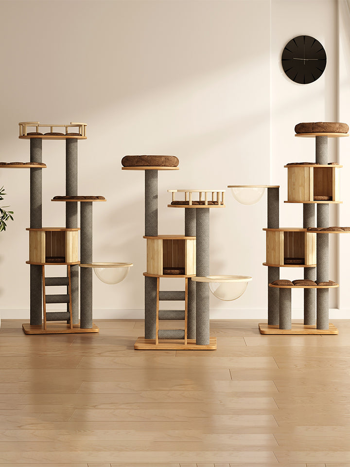 Cat Scratching frame space capsule Cat climbing rack with nest