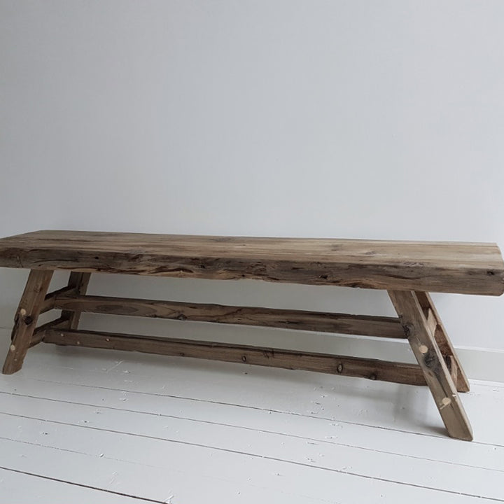 Long Bench Solid Wooden Bench