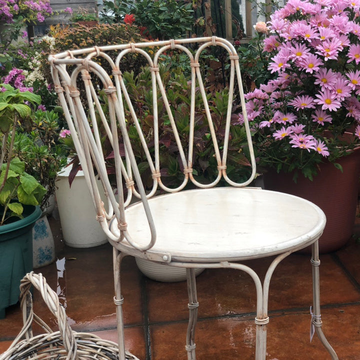 French Retro iron outdoor garden chairs do old Leisure Tables and Chairs