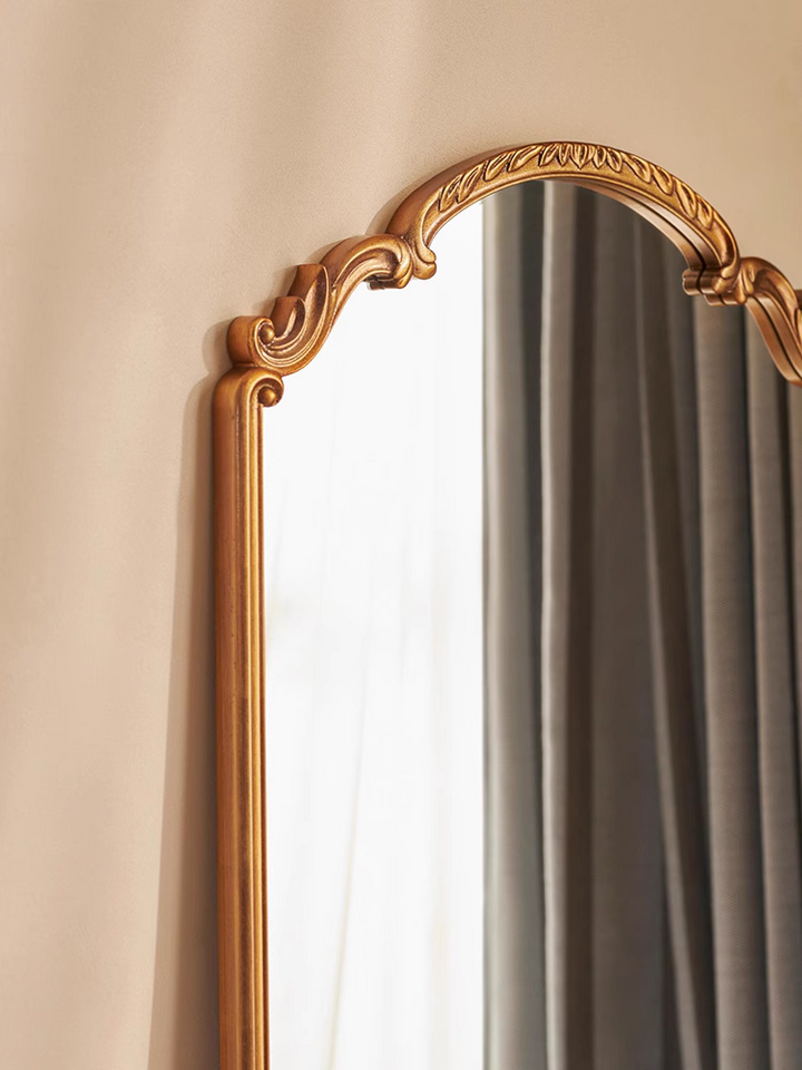 French Retro Carved Full-length Mirror