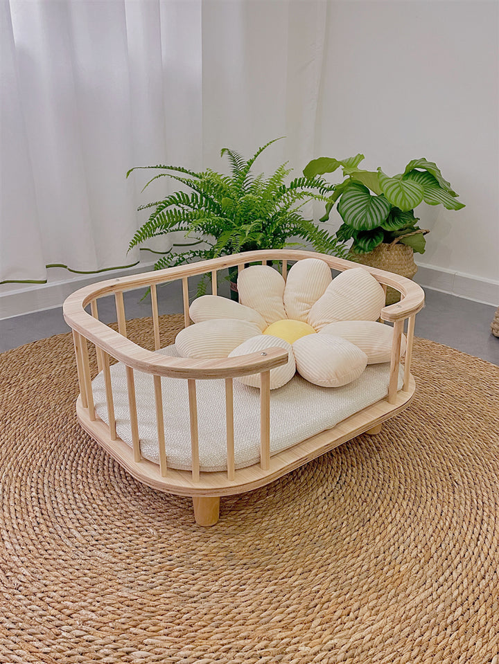 Pet furniture Solid wood bed Cattery Waterproof off ground camp bed Puppy bed