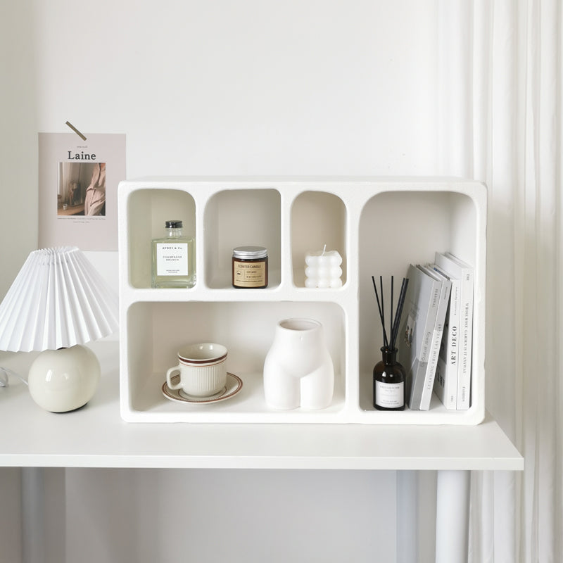 White Storage Cabinet Wall Storage Hanging Cabinet Display Cabinet Desktop Shelving Cosmetics Storage