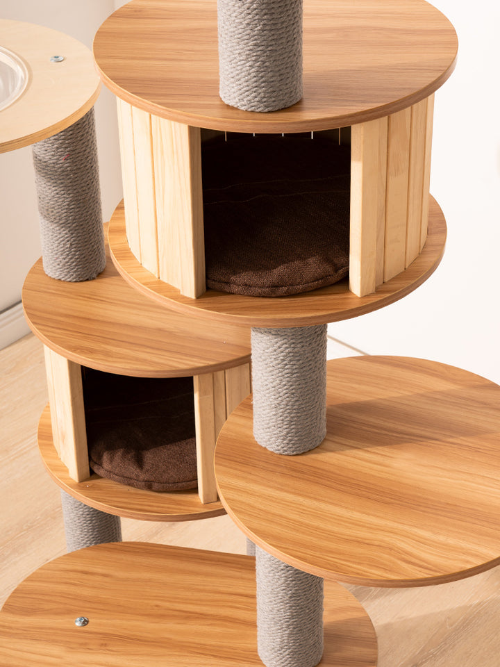 Cat Scratching frame space capsule Cat climbing rack with nest