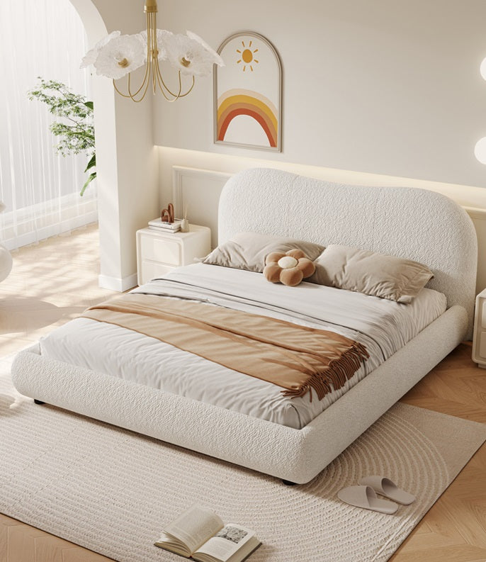 Modern Boucle Bedframe