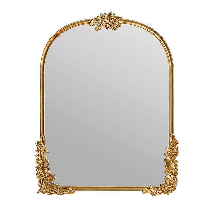 Retro Carved Mirror Wall Hanging Mirror Decorative Mirror