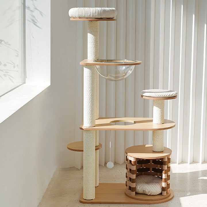 Cat  Scratcher  Cat Climbing Frame Jump Platform Space Capsule Cat Litter