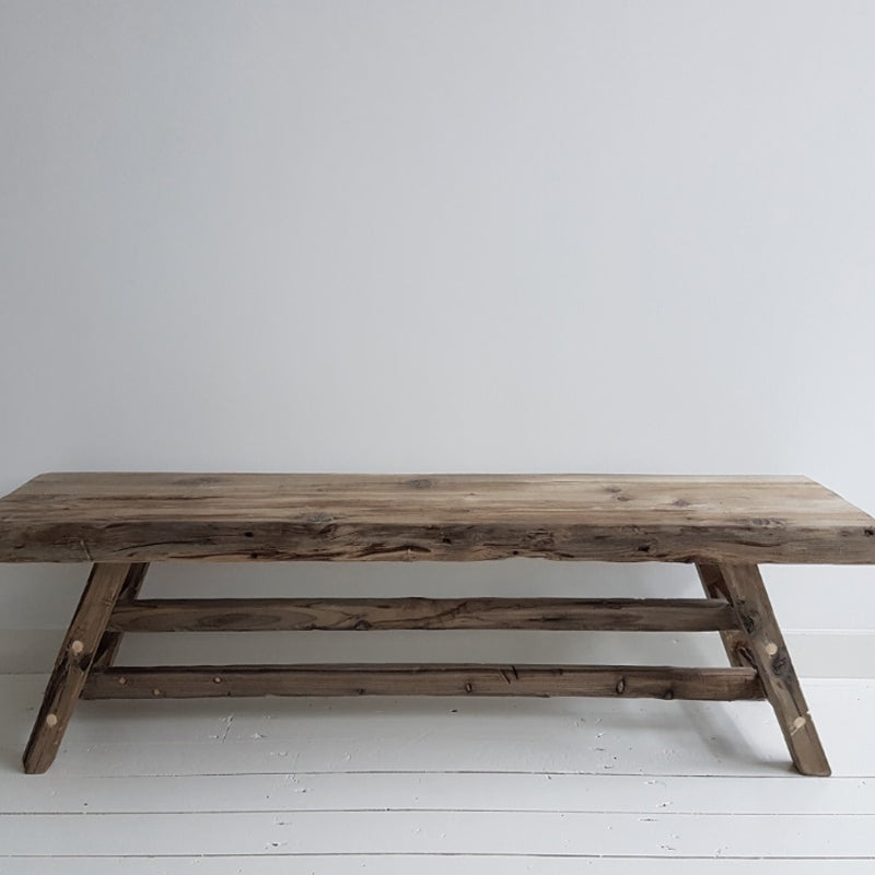 Long Bench Solid Wooden Bench