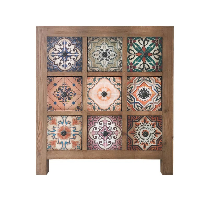 Retro do old antique cabinet European Mediterranean pastoral American style country style solid wood cabinet decorative