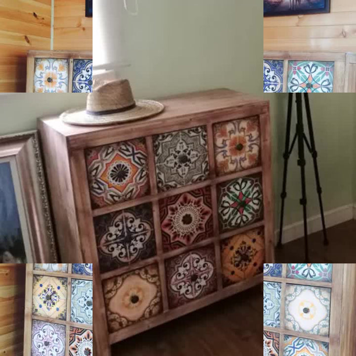 Retro do old antique cabinet European Mediterranean pastoral American style country style solid wood cabinet decorative