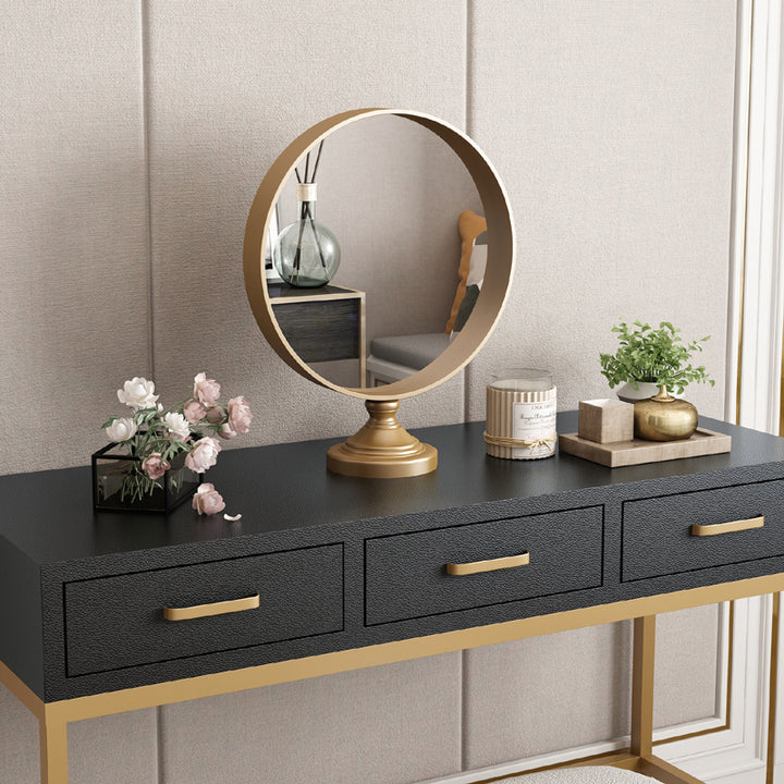 Nordic Modern Vanity Mirror Round Princess Mirror Makeup Mirror