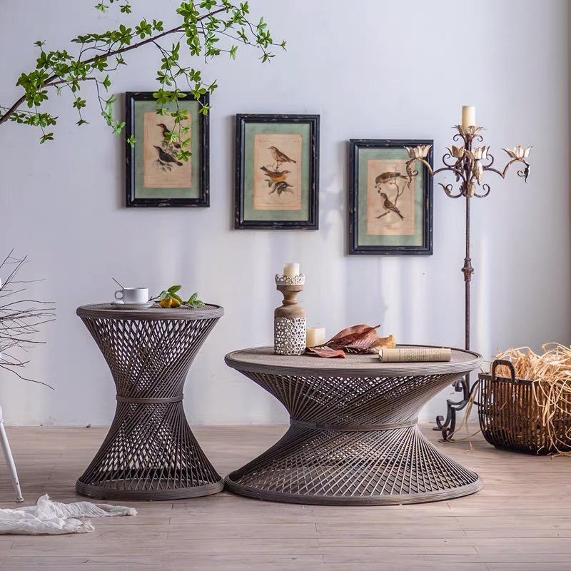 Abstract Wicker Coffee Table