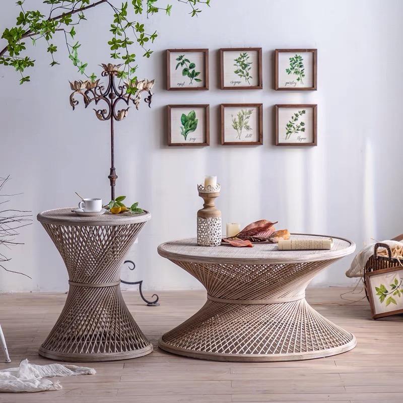 Abstract Wicker Coffee Table