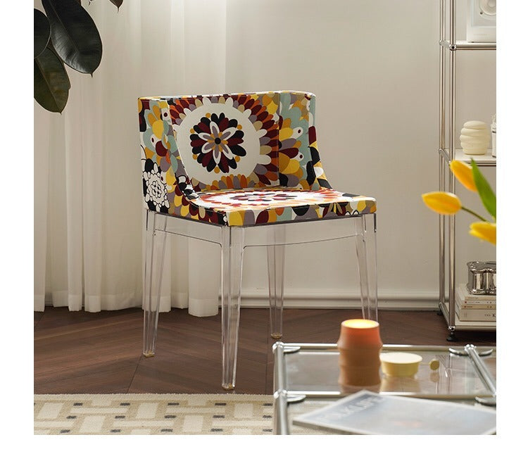 Acrylic Slat Back Side Chair