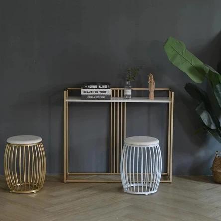 Elegant Marble Hallway Console Table