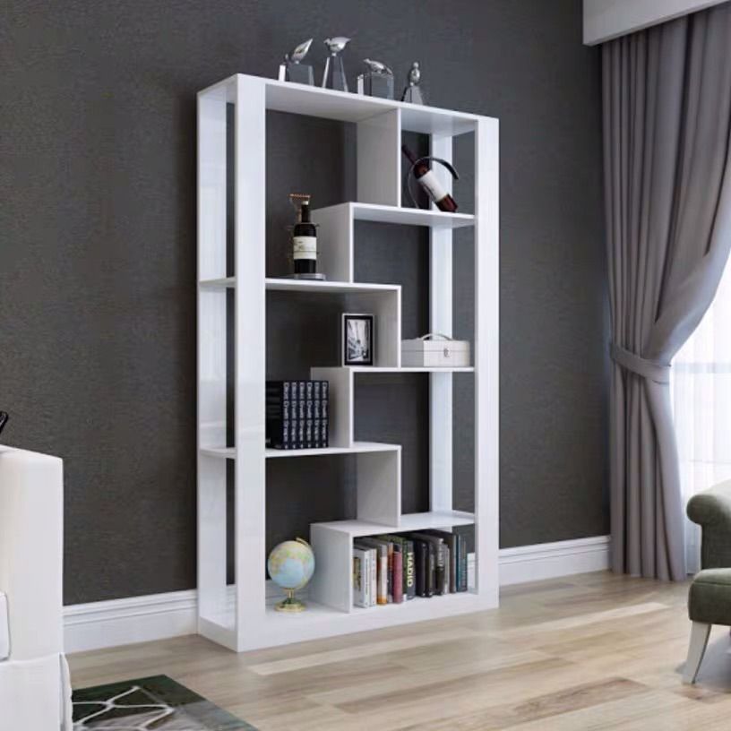 Adhavan  French White Standard Bookcase