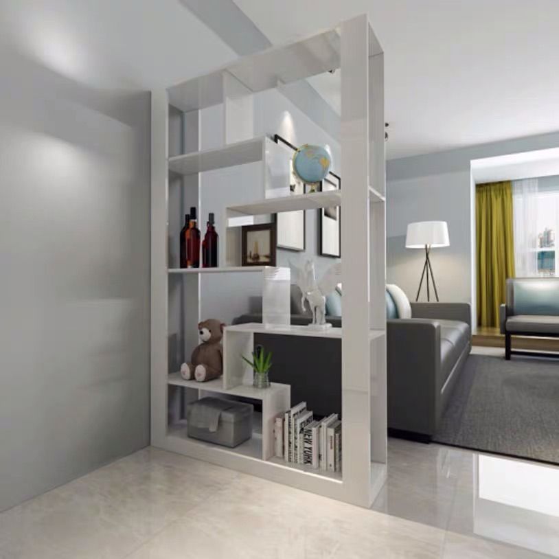 Adhavan  French White Standard Bookcase