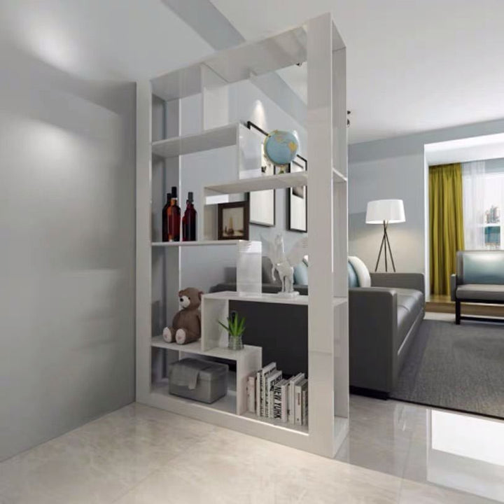 Adhavan  French White Standard Bookcase