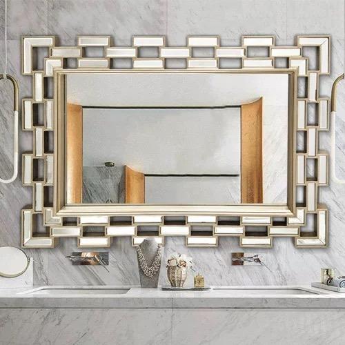 Aeden Rectangle Metal Wall Mirror