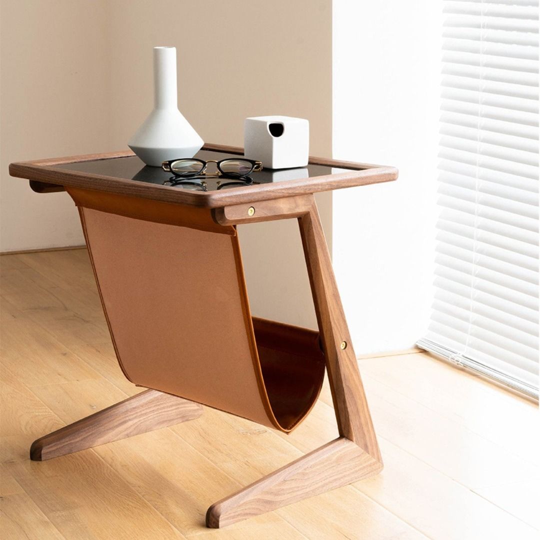 Solid Wood Side Table Lamp Table