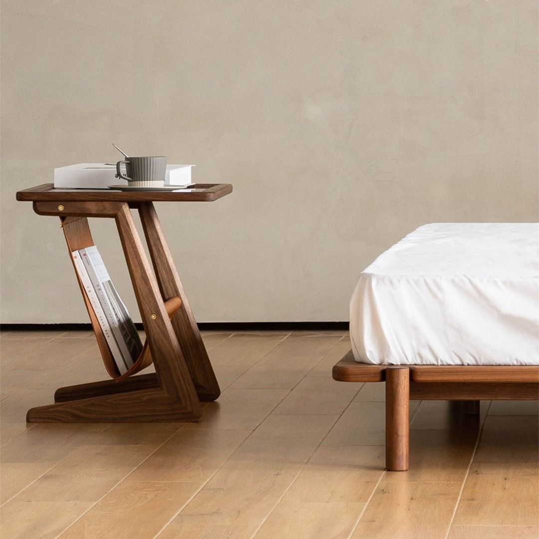 Solid Wood Side Table Lamp Table