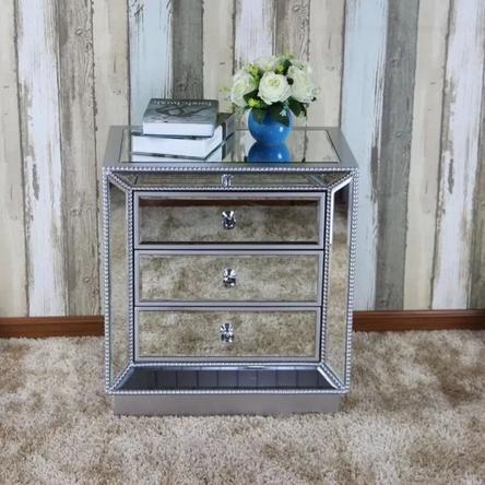 ALAIA Victorian Mirrored Bedside Table