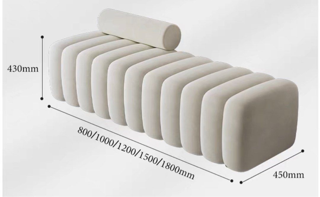 مقعد مخملي حديث