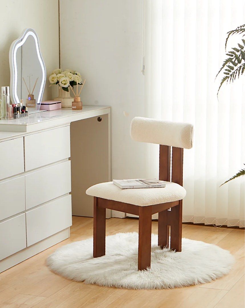 Modern Boucle Dining Chair