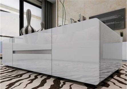 Contemporary Glossy Piano White Coffee Table