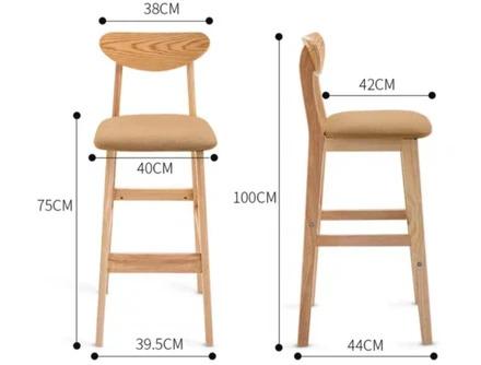 Vintage Solid Pine Wood Bar Table & Stools