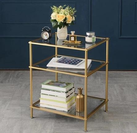 Classic Tempered Glass Side Table