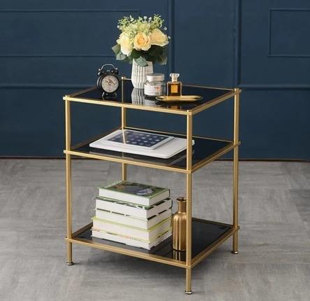 Classic Tempered Glass Side Table