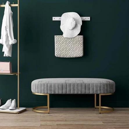 Luxury Velvet Ottoman Bench