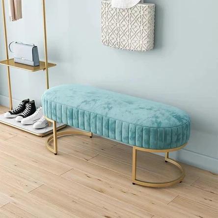 Luxury Velvet Ottoman Bench