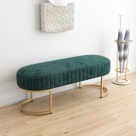 Luxury Velvet Ottoman Bench