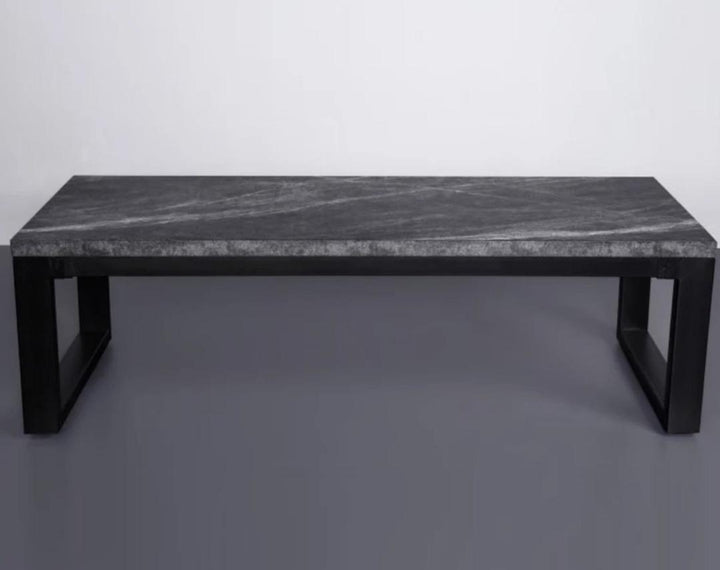 Black Mica Rock Dining Table Conference Table