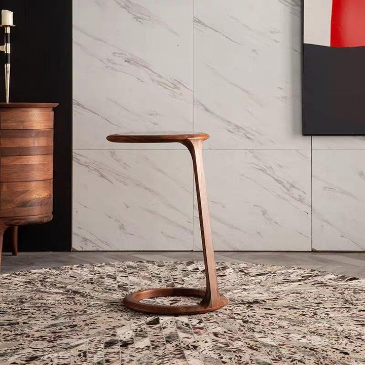 Solid Wood Side Table Lamp Stand