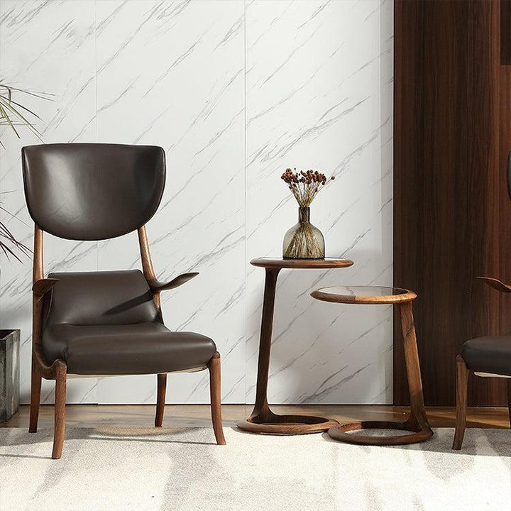 Solid Wood Side Table Lamp Stand