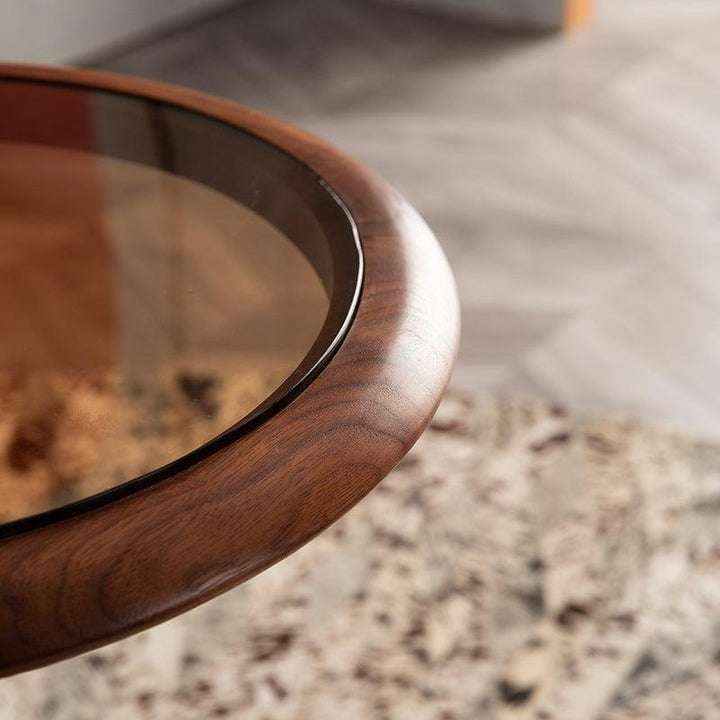 Solid Wood Side Table Lamp Stand