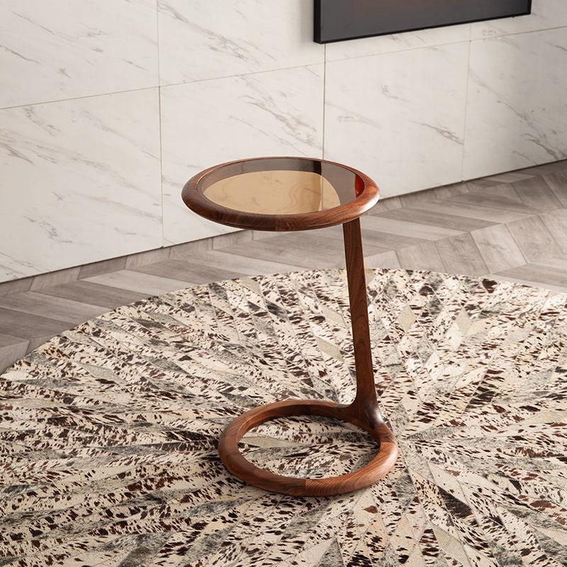 Solid Wood Side Table Lamp Stand