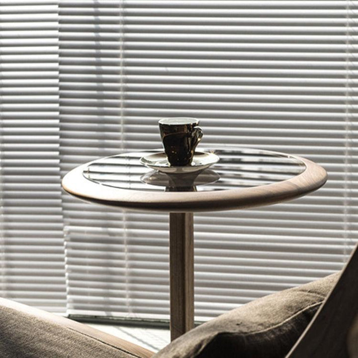 Solid Wood Side Table Lamp Stand