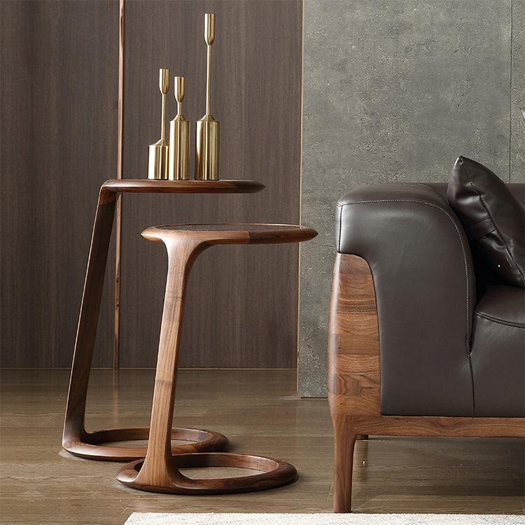 Solid Wood Side Table Lamp Stand