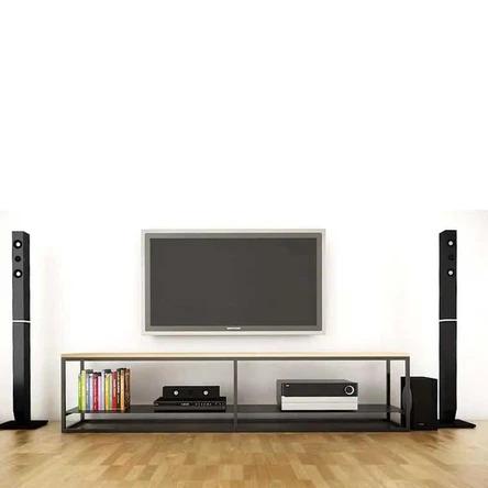 Minimalist Wireframe TV Console