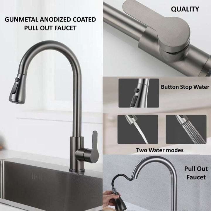 Authentic Honeycomb Nano Sink / Black Kitchen Sink / Gun Metal Sink / Single Sink / Double Sink / 100% High Quality