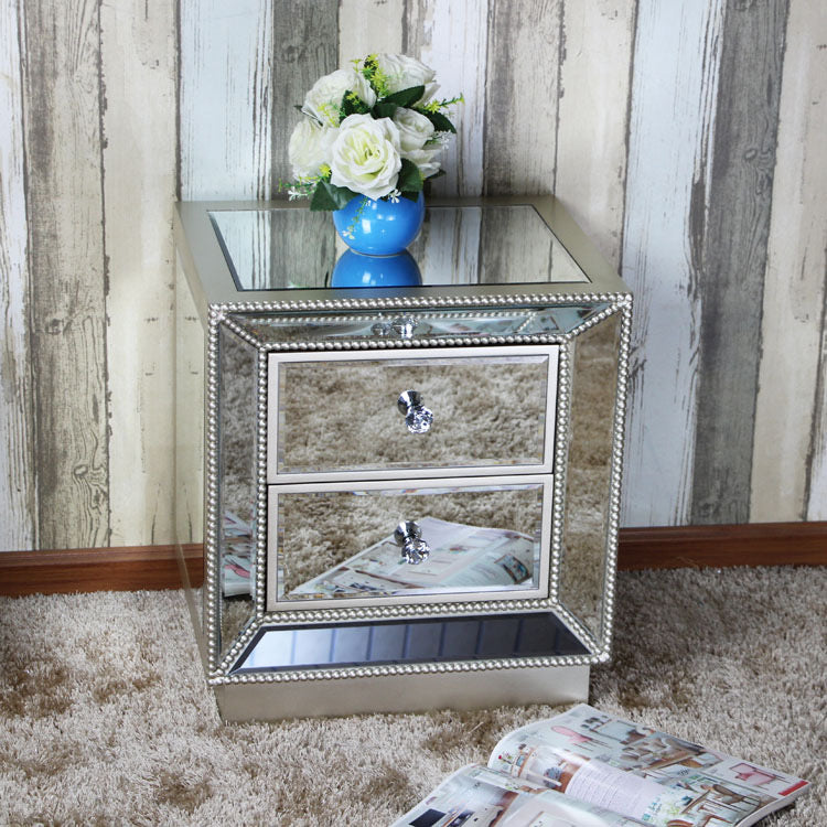 ALAIA Victorian Mirrored Bedside Table
